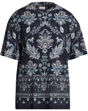 Etro Midnight T-Shirt Cotton - Blue