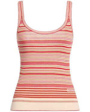 Fendi Tank Top Silk, Cotton - Pink