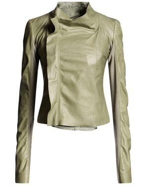 Rick Owens Jacket Lambskin - Green