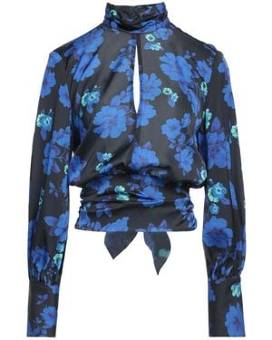 SIMONA CORSELLINI Top Polyester, Elastane - Blue