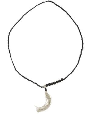 Alysi Necklace Textile Fibres - Metallic