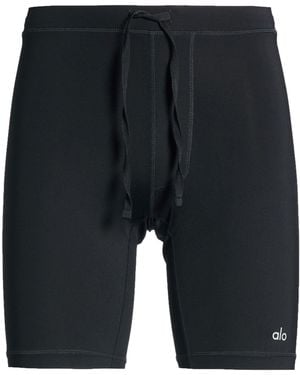 Alo Yoga Shorts & Bermuda Shorts Nylon, Elastane - Blue