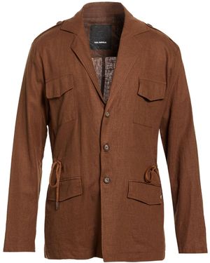 TELAMIRA Jacket Viscose, Linen - Brown