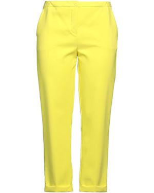 Sandro Ferrone Trousers Polyester, Elastane - Yellow