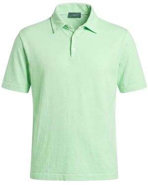 Zanone Polo Shirt Cotton - Green