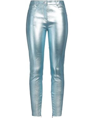 Jitrois Trousers Lambskin, Cotton, Elastane - Blue