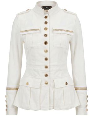 Elisabetta Franchi Jacket - White
