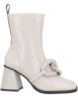 Luciano Barachini Light Ankle Boots Soft Leather - White
