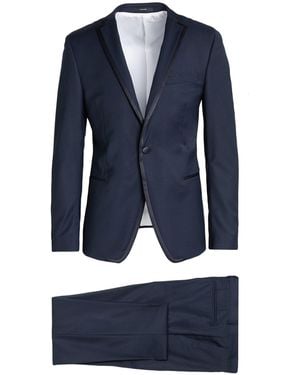 Paoloni Suit Polyester, Viscose, Wool, Elastane - Blue