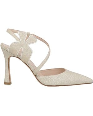 Lella Baldi Platinum Pumps Leather - White