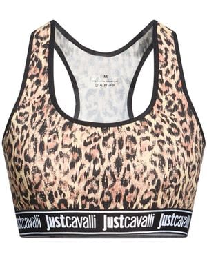 Just Cavalli Top Cotton, Elastane - Brown