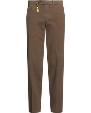 Manuel Ritz Chocolate Pants Cotton, Elastane - Brown