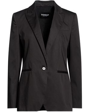 Dondup Blazer Cotton, Silk, Elastane - Black