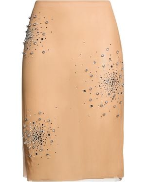 DES_PHEMMES Midi Skirt - Natural