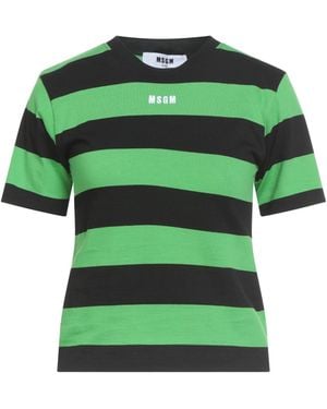 MSGM T-Shirt Cotton - Green