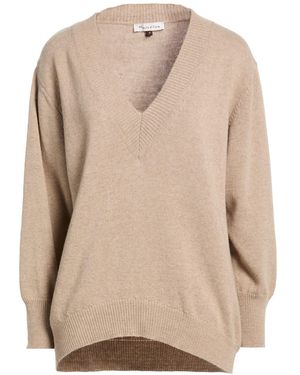 Manila Grace Jumper Virgin Wool, Viscose, Polyamide, Cashmere - Natural