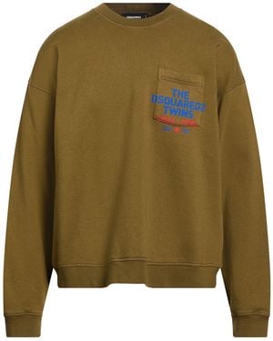 DSquared² Military Sweatshirt Cotton - Green