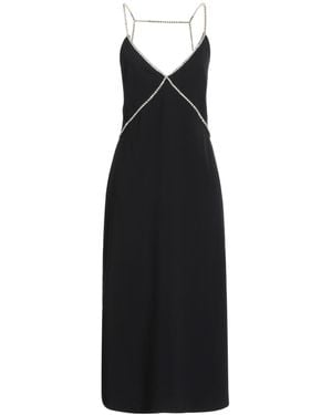 Liu Jo Midi Dress Polyester, Elastane - Black