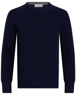 FILIPPO DE LAURENTIIS Midnight Jumper Wool, Cashmere - Blue