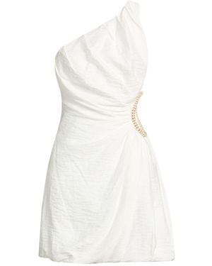 Sandro Mini Dress Viscose, Linen, Polyamide - White