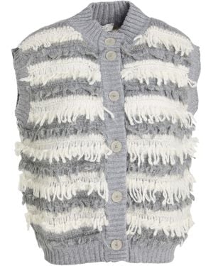 Panicale Cardigan Wool, Alpaca Wool, Cashmere, Polyamide - Gray