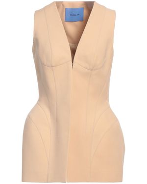 Mugler Top Virgin Wool - Natural