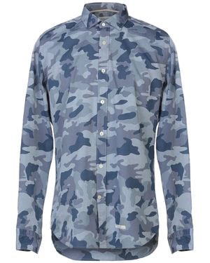 Tintoria Mattei 954 Slate Shirt Cotton - Blue