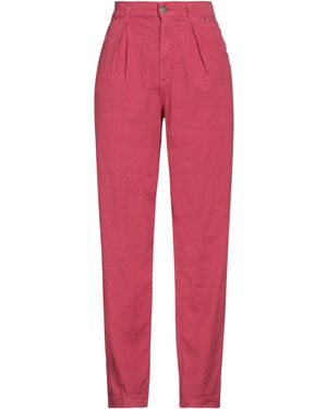 CIGALA'S Trousers Linen, Cotton, Elastane - Red