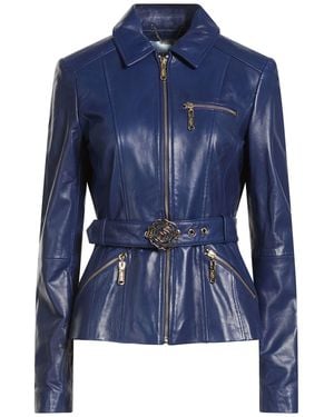 Blugirl Blumarine Jacket Lambskin - Blue