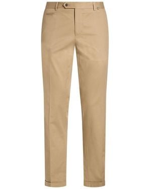 Paoloni Pants Cotton, Elastane - Natural