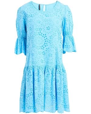Manila Grace Mini Dress Cotton - Blue