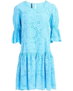 Manila Grace Mini Dress Cotton - Blue