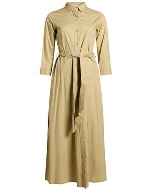 ROSSO35 Maxi Dress Cotton, Elastane - Natural