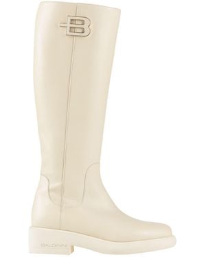 Baldinini Cream Boot Leather - White