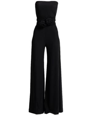 La Petite Robe Di Chiara Boni Jumpsuit Viscose, Polyamide, Elastane - Black