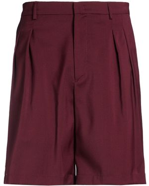 Low Brand Burgundy Shorts & Bermuda Shorts Virgin Wool - Purple