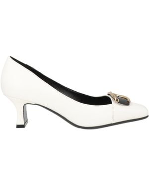 Luciano Barachini Ivory Pumps Leather - White