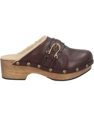 Sartore Mules & Clogs Leather - Brown