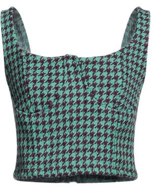 VANESSA SCOTT Top Polyester, Wool - Green