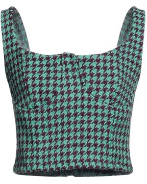 VANESSA SCOTT Top Polyester, Wool - Green