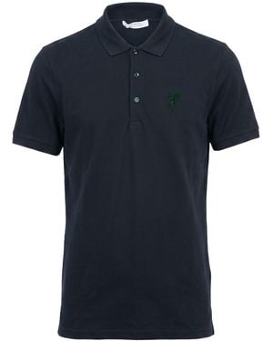Versace Deep Polo Shirt Cotton - Blue
