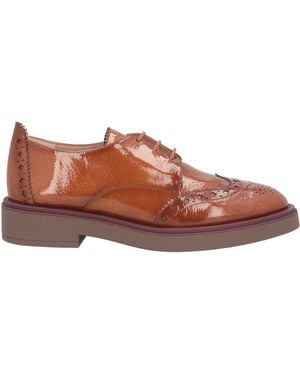 Hispanitas Tan Lace-Up Shoes Leather - Brown