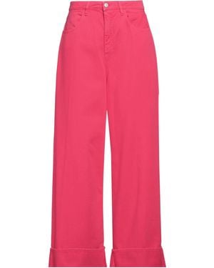 ICON DENIM Fuchsia Jeans Cotton - Pink