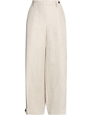 Brunello Cucinelli Pants Linen - Gray