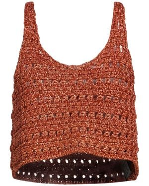Alanui Top Viscose, Metallic Polyester - Red