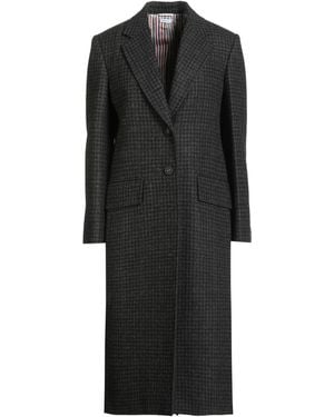 Thom Browne Coat Wool - Black