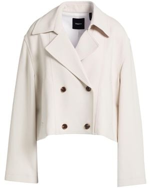 Theory Ivory Jacket Triacetate, Polyester - Natural