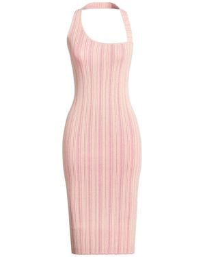 Isabelle Blanche Midi Dress Viscose, Polyamide - Pink