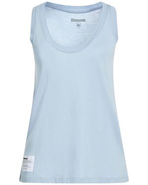 Blauer Tank Tops - Blue