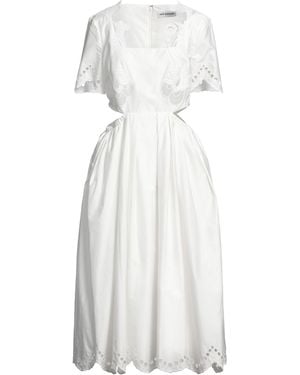 Self-Portrait Midi-Kleid - Weiß